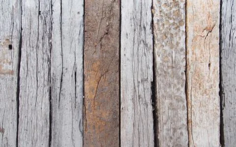 Rustic timber floor Foto stock