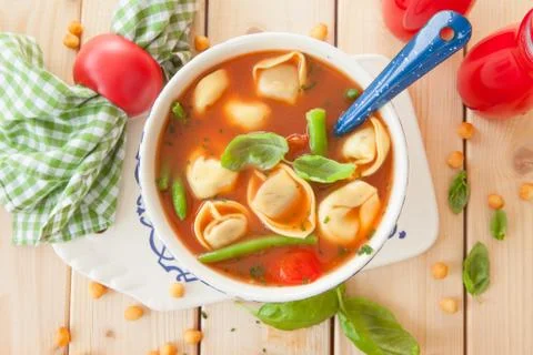 Rustic tomato soup Foto stock