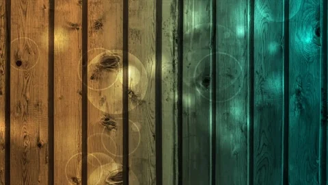 Rustic turquoise teal brown wood plank wall abstract texture motion background Stock Footage 341664112