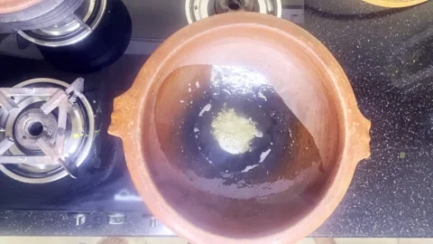 Rustic Vegetable Saute on Black stove Stock Footage 312035897