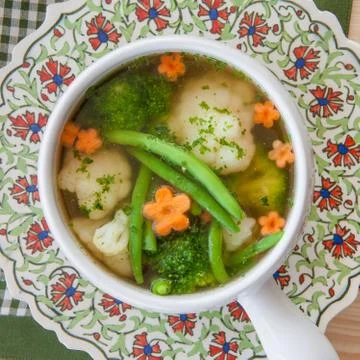 Rustic vegetable soup Foto stock