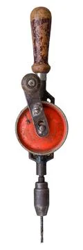 Rustic Vintage Hand Drill Stock-Fotos
