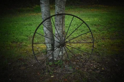 Rustic Wagon Wheel Stock Photos