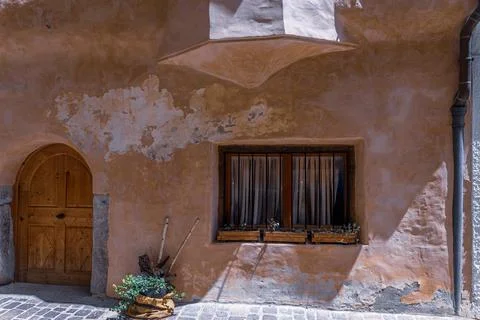 Rustic Wall and Window Stock Photos