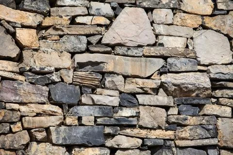 Rustic Wall in a Old Construction Stock Photos