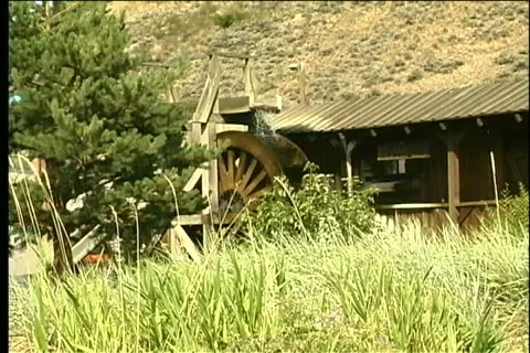 Rustic Waterwheel Video stock 343557