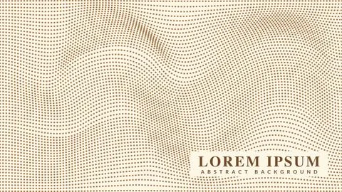 Rustic wavy dashed line pattern. Abstract background design Stock Illustration