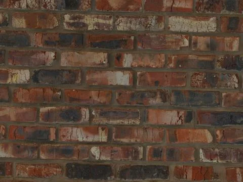 Rustic Weathered Red Brick Wall Background Stock Photos