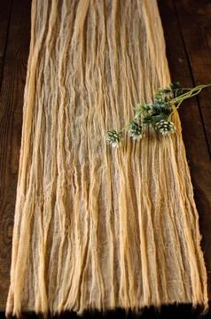 Rustic wedding table decor Stock Photos