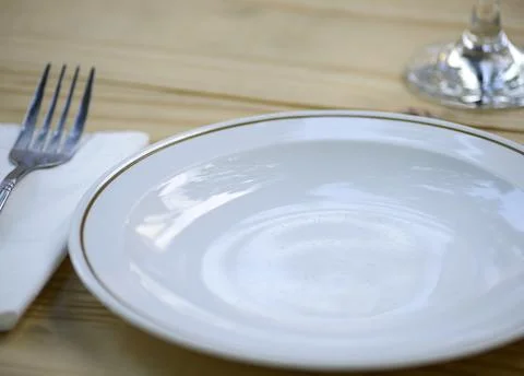 Rustic wedding tableware Stock Photos