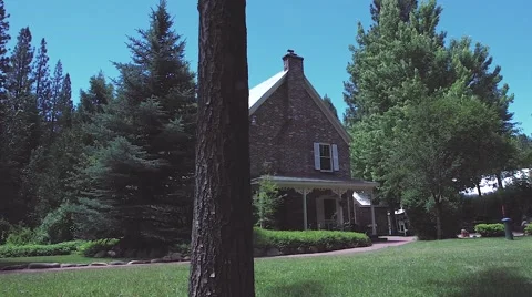 Rustic Wedding Venue With A Brick House  Stock Footage 62843236