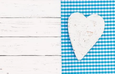 Rustic white heart background Stock Photos
