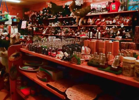 Rustic wilderness shop Foto stock