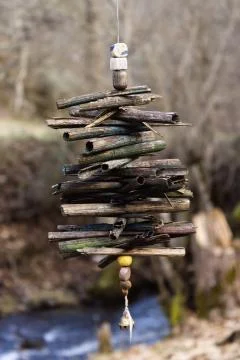 Rustic wind spinner. Stock Photos
