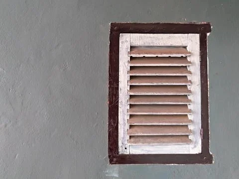 Rustic Window in an Ancient Wall Stock Photos