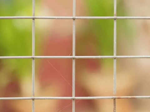 RUSTIC WIRE FENCE Stock Photos