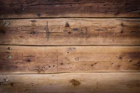 Rustic wood planks background with nice vignetting Stock Photos