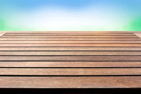 Rustic wood table top, desktop Stock Photos