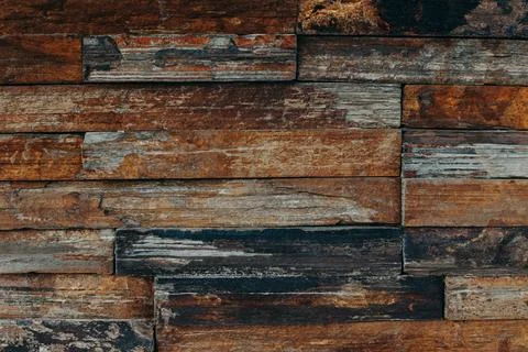 Rustic wood texture or background. Close-up. Stock Photos
