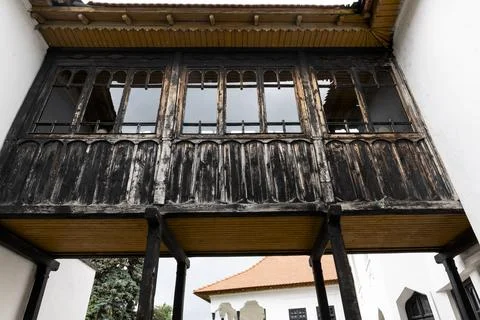 Rustic Wooden Balcony Stock Photos