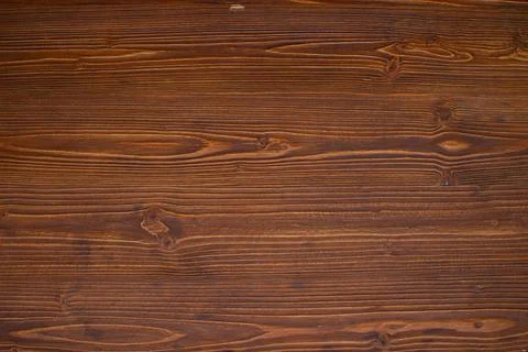 Rustic wooden brown panel with horizontal planks Stock Photos