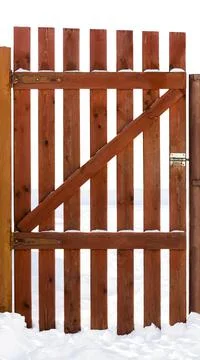 Rustic wooden gate Stock Photos