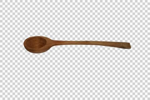 Rustic wooden spoon with a long handle, perfect for cooking and serving Photos