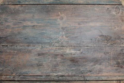 Rustic wooden table background top view.. Stock Photos