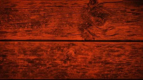 Rustic wooden texture in deep red and black tones, featuring natural grain .. Stock Illustration