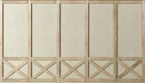 Rustic wooden wall of a half-timbered house Stock Illustration