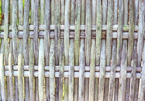 Rustic Woven Bamboo Forms A Texture Stock Photos