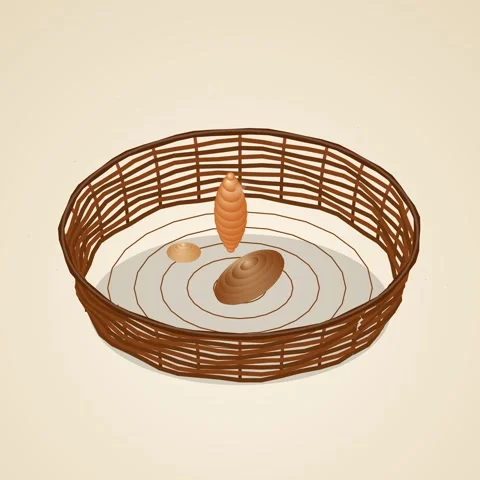 Rustic woven basket filled with light, natural spa elements and decorative .. Stock Footage 344777451