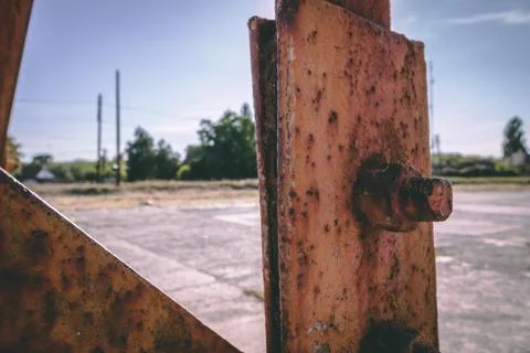 Rusting Bolt close up shot Stock Photos