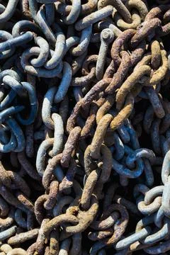 Rusting chain. Stock Photos