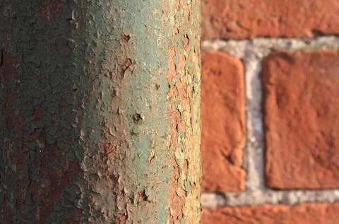 Rusting Drainpipe Foto stock
