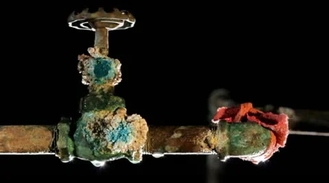 Rusting, leaking plumbing Video stock 20700050