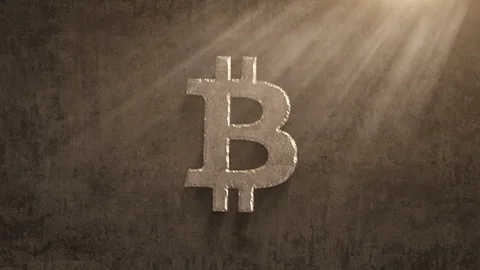Rusting over time bitcoin on a grunge background Stock Footage 89448208