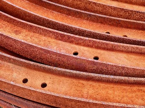 Rusting Rails Outside Stock Photos