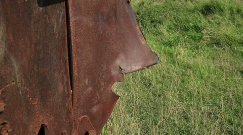 Rustry metal in the countryside 4 Stock Footage 40721094