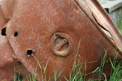 Rusty 50 gallon drum Stock Photos