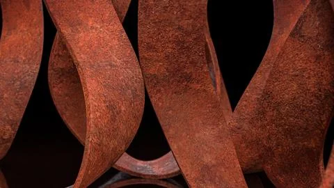The Rusty Abstract Background for texture concept 3d rendering. Stock Illustration