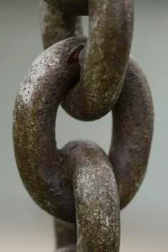 Rusty Anchor Chain Link Stock Photos