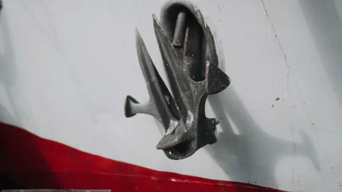 Rusty Anchor Stock Footage 156642868