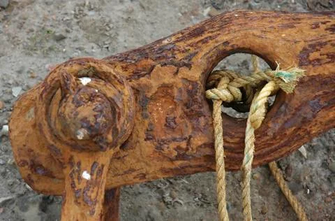Rusty Anchor Foto stock