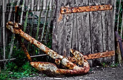Rusty Anchor Fotos de archivo