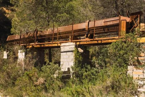 Rusty and abandoned machine Stock Photos