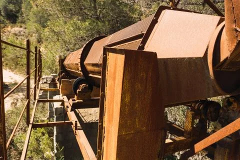 Rusty and abandoned machine Stock Photos