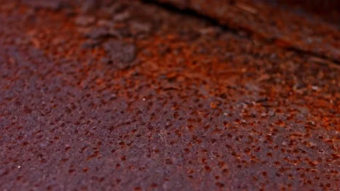 Rusty and old iron object. 4k video Stock Footage 160683760