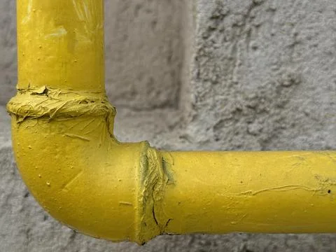 Rusty and old iron pipe Foto stock