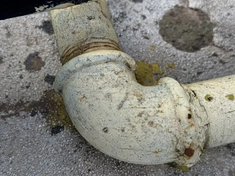 Rusty and old iron pipe Stock Photos